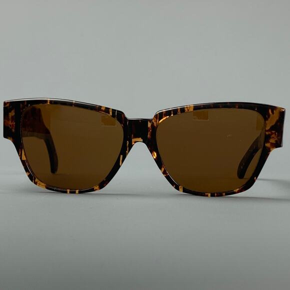 Vintage MOSCHINO by PERSOL Tortoiseshell Acetate Brown Sunglasses - Picture 1 of 6